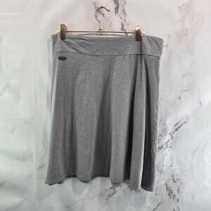 Columbia Skirt Womens Medium Gray Mini Rocky Ridge III Cotton Circle Active